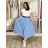 Women's Long Sleeve Shirt Dress (S/M ONE SIZE) ITALIAN FASHION IMWD232607 S / M / L Light blue