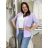 Women's Elegant Oversize Long Sweatpants (S/M/L ONE SIZE) ITALIAN FASHION IMD23634 S / M / L light purple