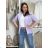 Women's Elegant Oversize Long Sweatpants (S/M/L ONE SIZE) ITALIAN FASHION IMD23634 S / M / L light purple