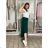Women's Summer Long Harem Pants (42/44/46 ONE SIZE) ITALIAN FASHION IM424361 zelená smaragdová S / M