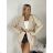 Women's long sleeve jacket (S/M ONE SIZE) ITALIAN FASHION IMPDY23MDUE991838 S / M / L beige