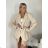 Women's long sleeve jacket (S/M ONE SIZE) ITALIAN FASHION IMPDY23MDUE991838 S / M / L beige