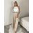Women's Long Pants (S/M ONE SIZE) ITALIAN FASHION IMPDY23LC5918 S / M / L beige