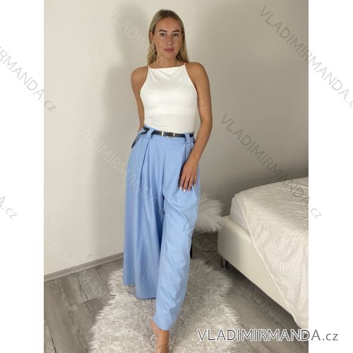 Women's Long Pants (S/M ONE SIZE) ITALIAN FASHION IMPDY23LC5918 S / M / L Light blue