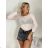 Women's Long Sleeve T-Shirt (S/M ONE SIZE) ITALIAN FASHION IMPDY23HH2321/LS16577