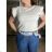 Dress with 3/4-sleeve ladies pocket (uni sl) ITALIAN Fashion IM3181746 S / M / L white