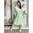 Women's Long Sleeve Shirt Dress (S/M ONE SIZE) ITALIAN FASHION IMWGM23447  white