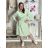 Women's Long Sleeve Shirt Dress (S/M ONE SIZE) ITALIAN FASHION IMWGM23447  white