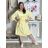 Women's Long Sleeve Shirt Dress (S/M ONE SIZE) ITALIAN FASHION IMWGM23447  white