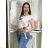 T-shirt with short sleeves ladies floral (uni sl) ITALIAN Fashion IM518121