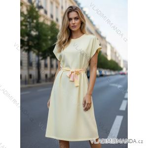 Summer dress oval short sleeve women's oversized (50/52/54 ONE SIZE) ITALIAN FASHION IM425011