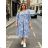 Summer dress oval short sleeve women's oversized (50/52/54 ONE SIZE) ITALIAN FASHION IM425011