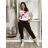 Summer dress oval short sleeve women's oversized (50/52/54 ONE SIZE) ITALIAN FASHION IM425011