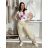 Summer dress oval short sleeve women's oversized (50/52/54 ONE SIZE) ITALIAN FASHION IM425011