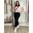 Summer dress oval short sleeve women's oversized (50/52/54 ONE SIZE) ITALIAN FASHION IM425011
