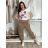 Summer dress oval short sleeve women's oversized (50/52/54 ONE SIZE) ITALIAN FASHION IM425011
