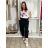 Summer dress oval short sleeve women's oversized (50/52/54 ONE SIZE) ITALIAN FASHION IM425011