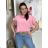 Women's Long Chiffon Short Sleeve Dress (S/M ONE SIZE) ITALIAN FASHION IMWGS231048