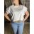 Women's Long Chiffon Short Sleeve Dress (S/M ONE SIZE) ITALIAN FASHION IMWGS231048 M/L/XL white