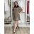 Long summer dress for women (S / M ONE SIZE) ITALIAN FASHION IMWB222567  Brown