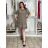 Long summer dress for women (S / M ONE SIZE) ITALIAN FASHION IMWB222567  Brown