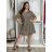 Long summer dress for women (S / M ONE SIZE) ITALIAN FASHION IMWB222567  Brown