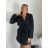 Women's Oversize Long Sleeve Extended Shirt (S/M ONE SIZE) ITALIAN FASHION IMPLI2234690