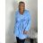 Women's Oversize Long Sleeve Extended Shirt (S/M ONE SIZE) ITALIAN FASHION IMPLI2234690
