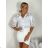 Short Sleeve Shirt Dress women (uni L-2XL) ITALIAN MODA IMS20002