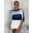 Women's long sleeve knitted sweater (S/M/L ONE SIZE) IMM24M8096 S / M / L beige