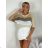 Women's long sleeve knitted sweater (S/M/L ONE SIZE) IMM24M8096 S / M / L beige