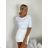 T-shirt with 3/4 long sleeve (uni sl) ITALIAN MODEL IM518079 S / M / L white