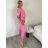 Women's Medium Length Skirt (S/M ONE SIZE) ITALIAN FASHION IMM23HG3154 S / M / L pink