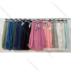 Elegant trousers with belt for women (S/M/L ONE SIZE) ITALIAN FASHION IM425057