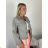 Women's Long Sleeve Knitted Sweater (S/M ONE SIZE) ITALIAN FASHION IMWDT23005 S / M / L white