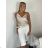 Women's stretch shorts (S / M ONE SIZE) ITALIAN FASHION IMD22456 S / M / L white