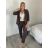 Women's Short Knitted Long Sleeve Dress (S/M ONE SIZE) ITALIAN FASHION IM424325 S / M / L beige