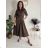 Women's Long Sleeve Belted Shirt Dress (S/M ONE SIZE) ITALIAN FASHION IMPSH24210151