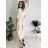 Women's Long Sleeve Belted Shirt Dress (S/M ONE SIZE) ITALIAN FASHION IMPSH24210151