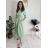 Women's Long Sleeve Belted Shirt Dress (S/M ONE SIZE) ITALIAN FASHION IMPSH24210151