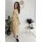 Women's Long Sleeve Belted Shirt Dress (S/M ONE SIZE) ITALIAN FASHION IMPSH24210151
