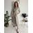 Women's Long Sleeve Belted Shirt Dress (S/M ONE SIZE) ITALIAN FASHION IMPSH24210151