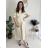 Women's Long Sleeve Belted Shirt Dress (S/M ONE SIZE) ITALIAN FASHION IMPSH24210151