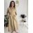 Women's Long Sleeve Belted Shirt Dress (S/M ONE SIZE) ITALIAN FASHION IMPSH24210151