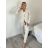 Women's Medium Length Skirt (S/M ONE SIZE) ITALIAN FASHION IMM23HG3154 S / M / L béžová krémová