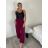 Women's long summer pants (S/M/L/XL ONE SIZE) ITALIAN FASHION IM424182 S / M / L dark blue