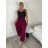 Women's long summer pants (S/M/L/XL ONE SIZE) ITALIAN FASHION IM424182 S / M / L dark blue