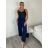 Women's long summer pants (S/M/L/XL ONE SIZE) ITALIAN FASHION IM424182 S / M / L dark blue