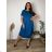 Summer dress oval short sleeve women's oversized (50/52/54 ONE SIZE) ITALIAN FASHION IM425011