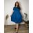 Summer dress oval short sleeve women's oversized (50/52/54 ONE SIZE) ITALIAN FASHION IM425011